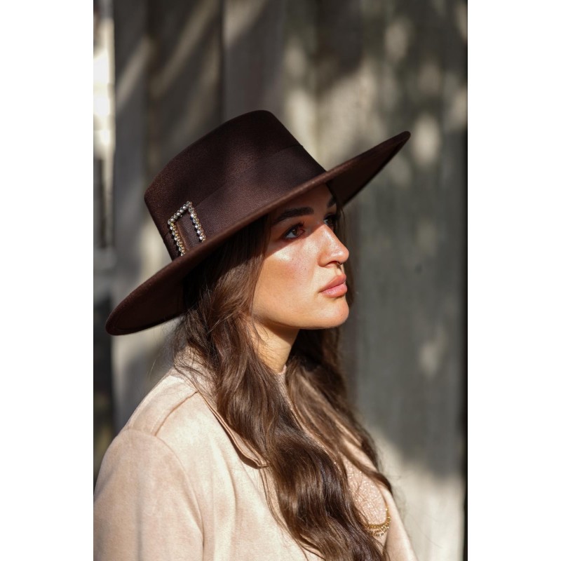 Cappello in feltro con accessorio