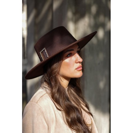 Cappello in feltro con accessorio