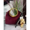 Pochette velluto con tracolla